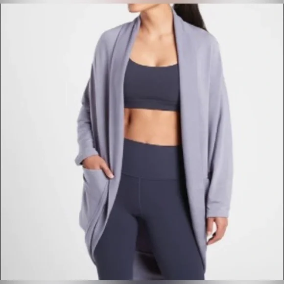 Athleta Ethereal Cocoon Wrap Lavender Size S/M - Picture 1 of 10